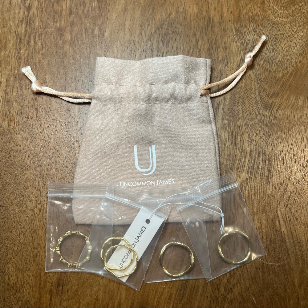 NWT- Uncommon James Vintage 5 Layer Ring Set - Size 7